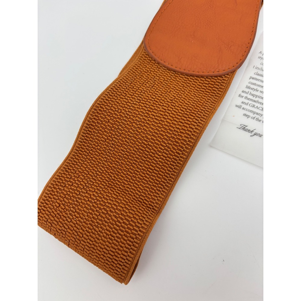 GRACE KARIN Wide Orange Belt Accessory‎ Womens Elastic Stretch Big Buckle NEW XL - Picture 6 of 13